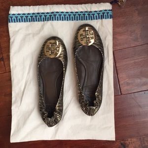 Tory Burch Ballet flats snakeskin embossed Size 7